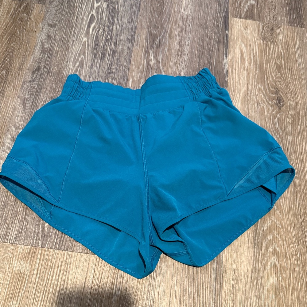 lululemon athletica Teal Athletic Running Shorts - Picture 2 of 2